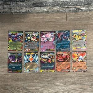 Pokemon EX Card lot of 10 Cards from Random Sets all cards shown M/NM